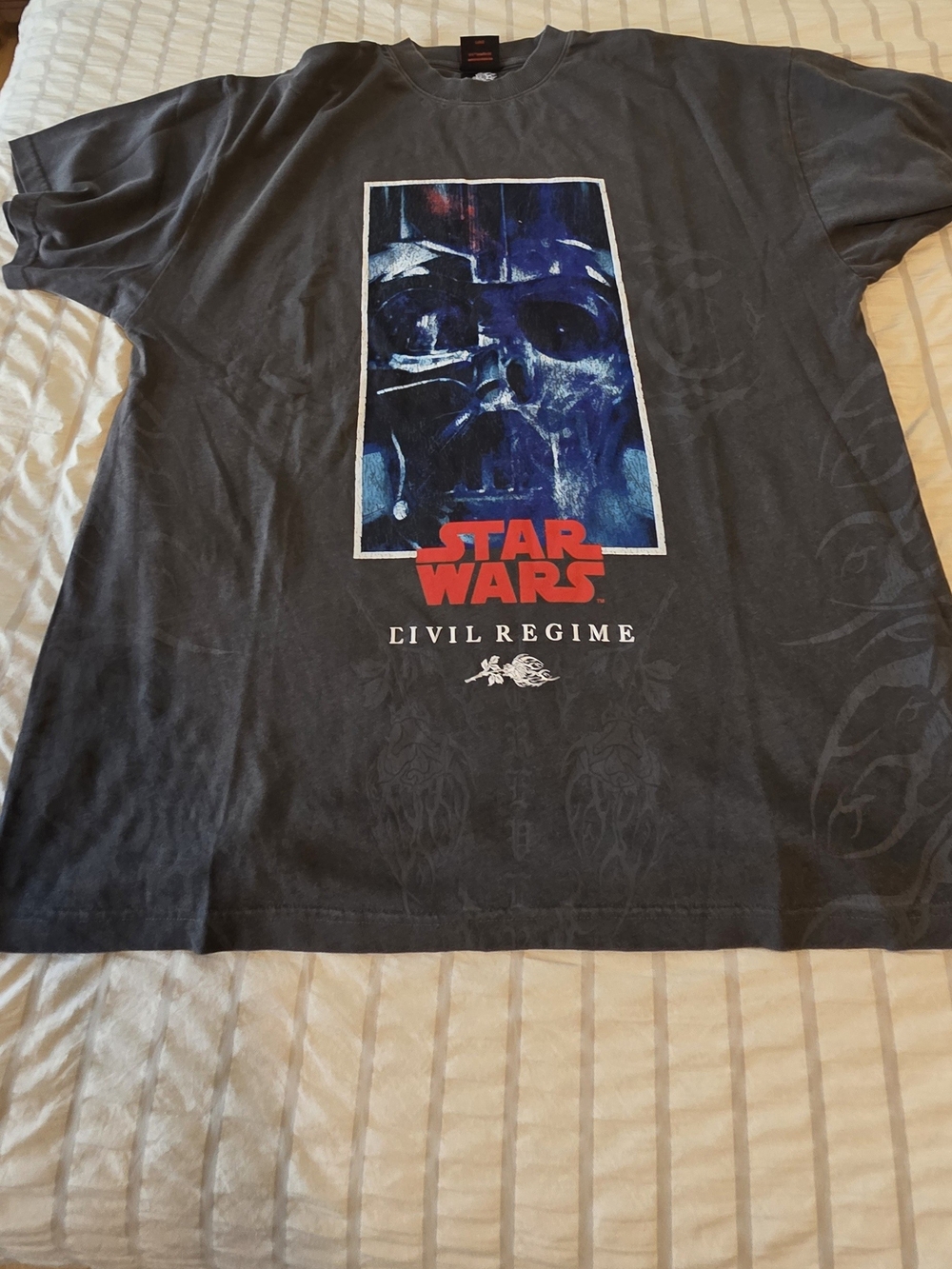 Star Wars Graphic Tee with Blue Skull Artwork